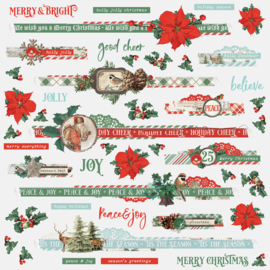 Country Christmas Border Cardstock Stickers - Simple Stories