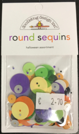Round Sequins Halloween Assortiment - Doodlebug