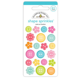 Cute & Crafty Shape Sprinkles Cute as a Button - Doodlebug