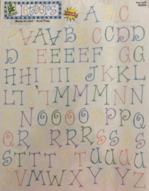 Pixie Serif Sherbet Alphabet Letters - Provo Craft