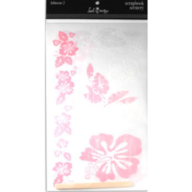 Scrapbook Scenery Hibiscus 2 Stickers - Heidi Swapp