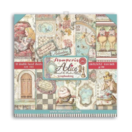Alice Trough the Looking Glass 6x6 Paper Pack - Stamperia