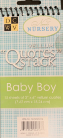 Vellum Quotes Baby Boy - DCWV