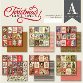 Christmas Greetings paper pad 6x6 - Authentique