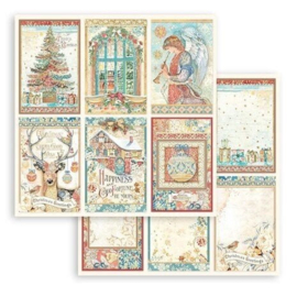 Christmas Greetings 12x12 Paper Pad -Stamperia
