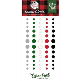 Lumberjack Christmas Enamel Dots - Echo Park