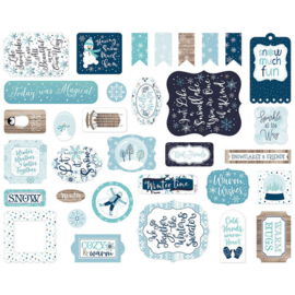 Winter Magic Die-Cut Ephemera - Echo Park