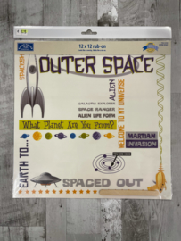 Outer Space Rub-on Overlay - Karen Foster