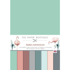 Safaris Adventure Coloured Card Collection A4 - The Paper Boutique