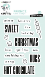 Friends Clear Stamps Cacao Kisses - Creative Craftlab