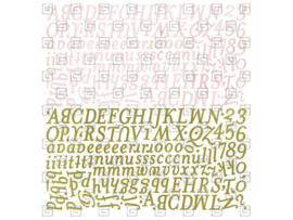 Alphabet Stickers - Sugared Collection Basic Grey