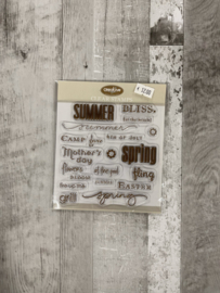 Creative Cafe Summer Clear Stamps - Creative Imaginations