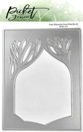 Trees Silhouette Cover Plate Die A2 - Picket Fence