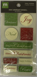 Classic Christmas Mini Colorboard Stickers - Making Memories