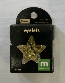 Brass Star Eyelets - Making Memories