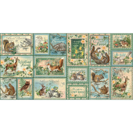 Woodland Friends Journaling & Ephemera Cards - Graphic 45