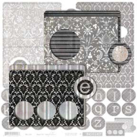 Card Folders - Black Tie Collection Basic Grey