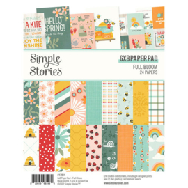 Full Bloom Paper Pad 6x8 - Simple Stories
