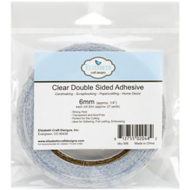 Clear Double Sided Adhesive 6mmx25m Elizabeth Craft Designs
