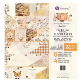 Autumn Sunset Paper Pad 12x12 - Prima Marketing