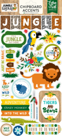Jungle Safari Chipboard Stickers - Echo Park