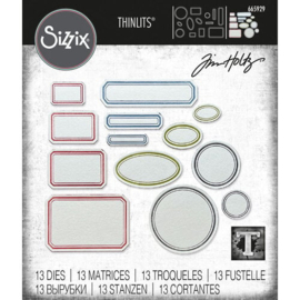 Thinlits Vintage Labels BY Tim Holtz - Sizzix