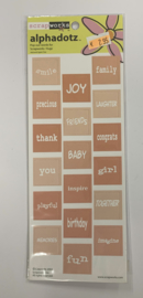 Square Words Peach - ScrapWorks