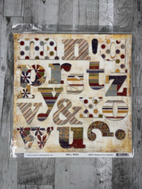 Monogram Die Cut Alpha Well Worn - The Paper Loft