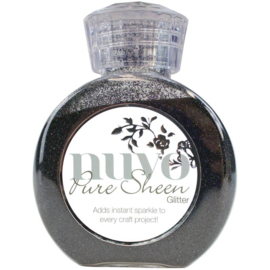 Pure Sheen Glitter Charcoal - Nuvo