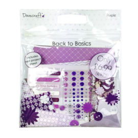 Purple Goody Bag - Back to Basics Collection Dovecraft