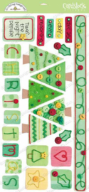 O' Christmas Tree Cardstock Stickers - Doodlebug