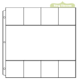 Albums Made Easy Page Protectors 8 - 3x3 / 1 - 12x6