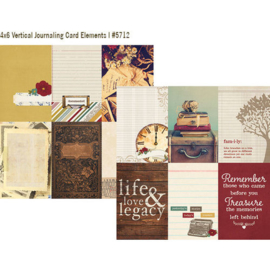 Legacy 4x6" Vertical Journaling Card Elements