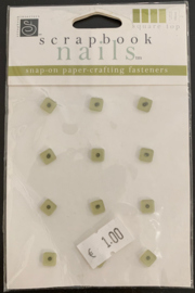 Scrapbook Nails Square Top Olive - Chatterbox