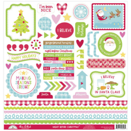 Night Before Christmas This & That Stickers - Doodlebug