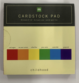 Cardstock Pad Childhood 6x6 - Making Memories