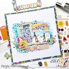 Retro Daisy 6x8 Stencil - Simple Stories