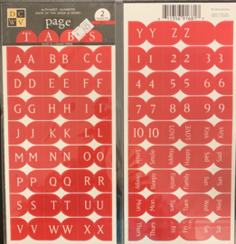 Page Tabs Alpha Red - DCWV