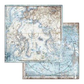 Arctic Antarctic Arctic 12x12 Paper Sheet - Stamperia
