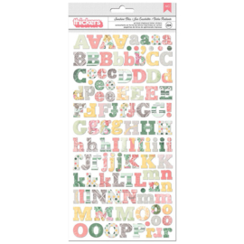Thickers Chipboard Letter Stickers - Sunshine Bliss Collection American Crafts