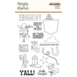 Howdy Clear Stamps - Simple Stories