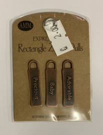 Baby Rectangle Zipper Pulls - AMM