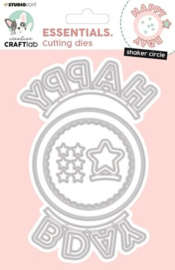 Cutting Dies Happy Bday Shaker Circle - Creative Craftlab