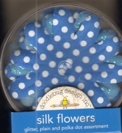 Silk Flowers Blue Jeans Doodlebug