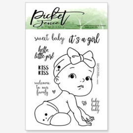 Baby Girl of all Seasons Clear Stamps - Picket Fence