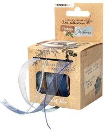 Vintage Christmas Ribbon & Cord Blue - Studio Light