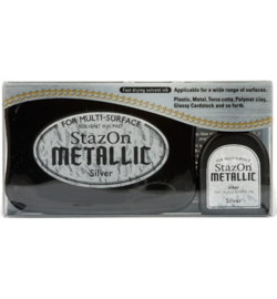 Metallic Silver Inkpad - StazOn