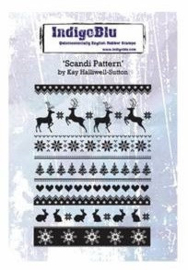 Scandi Pattern Stamp A6 - IndigoBlu