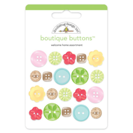 Welcome Home Boutique Buttons - Doodlebug