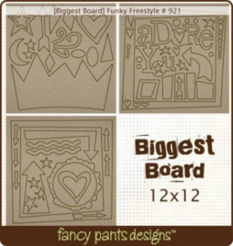 Chipboard Die-cuts Funky Freestyle 12x12 - Fancy Pants